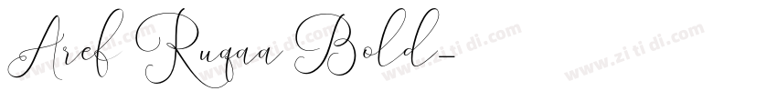 Aref Ruqaa Bold字体转换